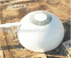 SAFS Space frame steel buildings steel structure dome coal storage bunkers construction