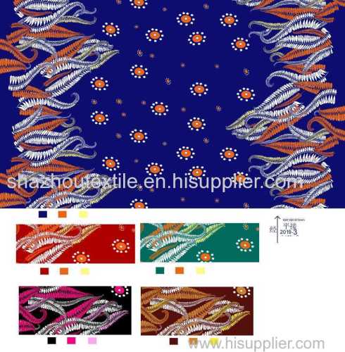 pipa dance zr503 spun rayon screen printed rayon challi viscose batti baati