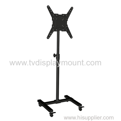 Competitive 400*400 Moveable TV Cart Stand with Wheels Standing