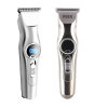 Rechargeable Wireless Silver Body Led Digital Display Hair Trimmer Clippe