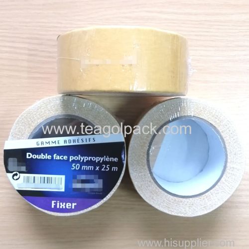 50mmx25M Double Sided Adhesive Carpet Tape Brown