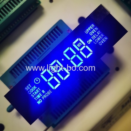Ultra bright blue 4 Digit 7 Segment LED Clock Display Module for Oven Timer