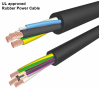 Rubber Power cable UL approved with different colour of conductors Rubber EPDM and CPE