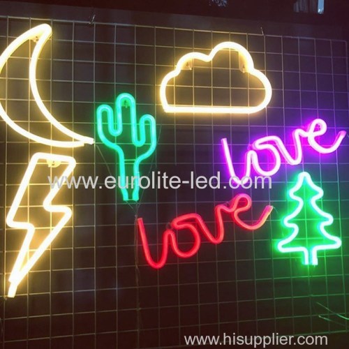 Led Neon Light Colorful Rainbow Neon Sign for Room Home Party Wedding Decoration Xmas Gift Neon Lamp