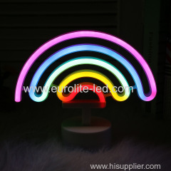 Rainbow Designs USB Battery Luminous Neon Signs Led Signature Gift Decoration Neon Light