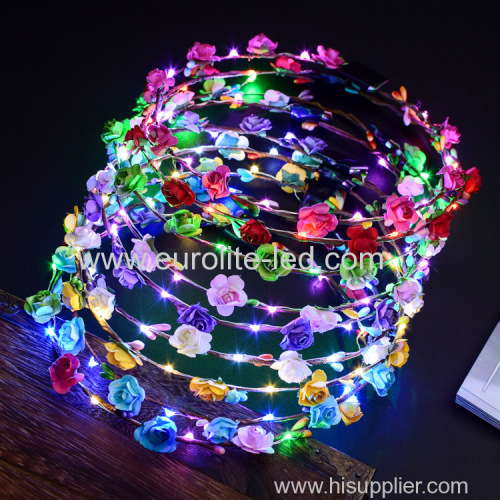 Party Hair Accessories Bridal Shower Bridesmaid Gifts Neon LED Flower Headband