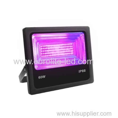 60W IP66 LED UV Floodlight with Plug Perfect for Neon Glow Blacklight Party Stage Lighting Fishing Aquarium DJ Disco