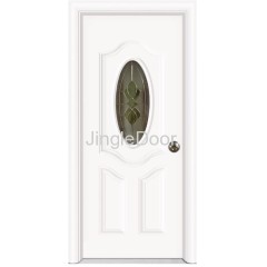 Metal Door with oval glass