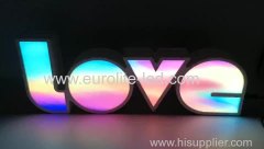 LOVE Alphabet Lights Colorful LED Letter Lamp Decoration Night Light for Party Bedroom Wedding Birthday Christmas Decor