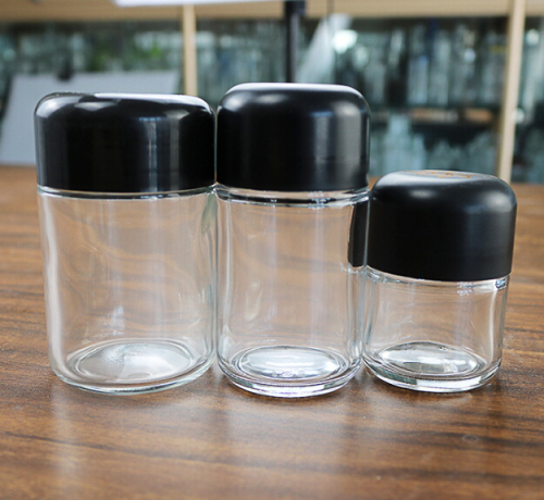 3ml 5ml 7ml glass jar with child resistant cap child proof CBD packaging