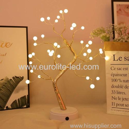 Led Pearl Tree Battery USB Touch Switch Party Holiday Wedding Decoration Night Light Table Lamp Gift Lamp Home Decor Lam