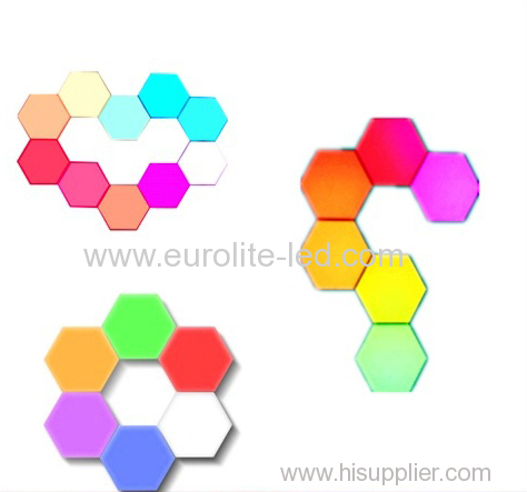 New Design Creative DIY Quantum Lamp LED Hexagonal Lamps Modular Touch Sensitive Wall Light