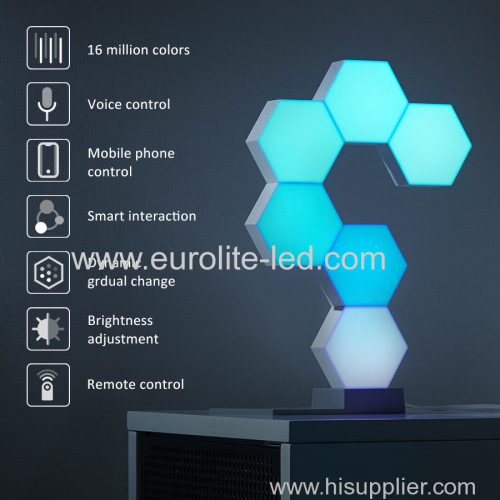 Led Wifi APP Smart Control USB QuantumHoneycomb Hexagon Light For Living room bedroom study dining room Wall Ceiling