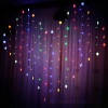 Valentine's Day Led Icicle USB Remote Control 128leds Party Holiday Indoor Decoration Love Curtain String Light