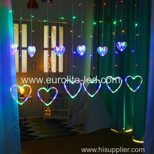 Valentine's Day Led Love Curtain For Holiday Wedding Home Decor String Light