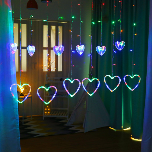 Valentine's Day Fairy Led Love Curtain For Holiday Wedding Decoration String Light