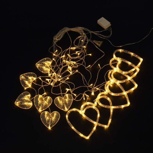 Valentine's Day Fairy Led Love Curtain For Holiday Wedding Decoration String Light