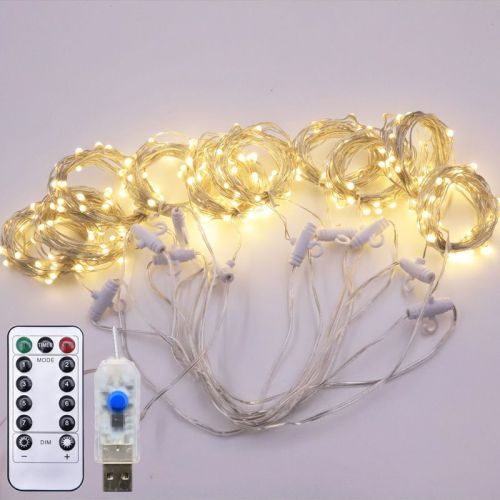 3*3M colorful remote control 300 LED curtain light for wedding decoration