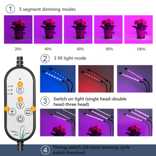 USB Phyto Lamp Full Spectrum Fitolampy With Control For Plants Seedlings Flower Indoor Fitolamp Grow Box