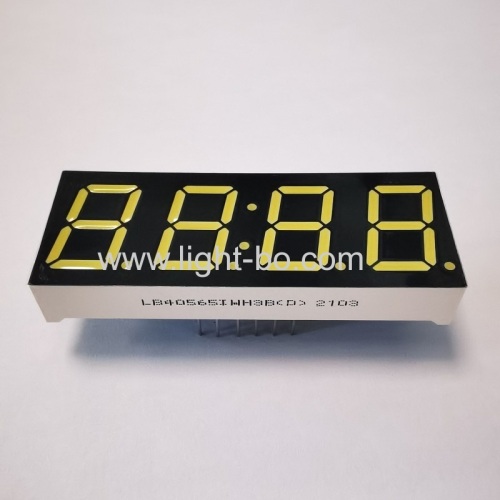 Ultra bright white 4 Digit 0.56inch 7 Segment LED Clock Display Common anode for clock timer indicator