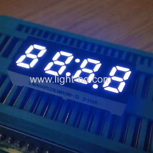 Ultra bright white small size 0.25" 4 Digit 7 Segment LED Clock Display common cathode for home appliances