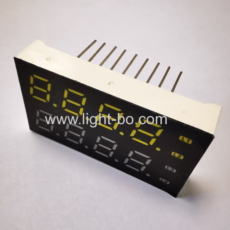 OEM Ultra white & Pure Green 7mm 8 digit seven segment led display for instrument panel