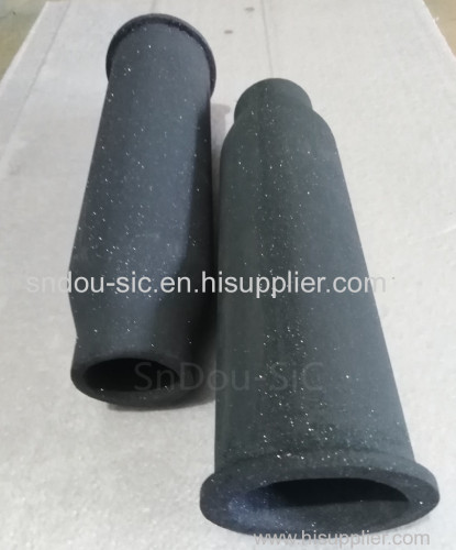 RSiC burner nozzles flame tubes recrystallized SiC ceramics (ReSiC ceramic burner nozzle) silicon carbide burner tube