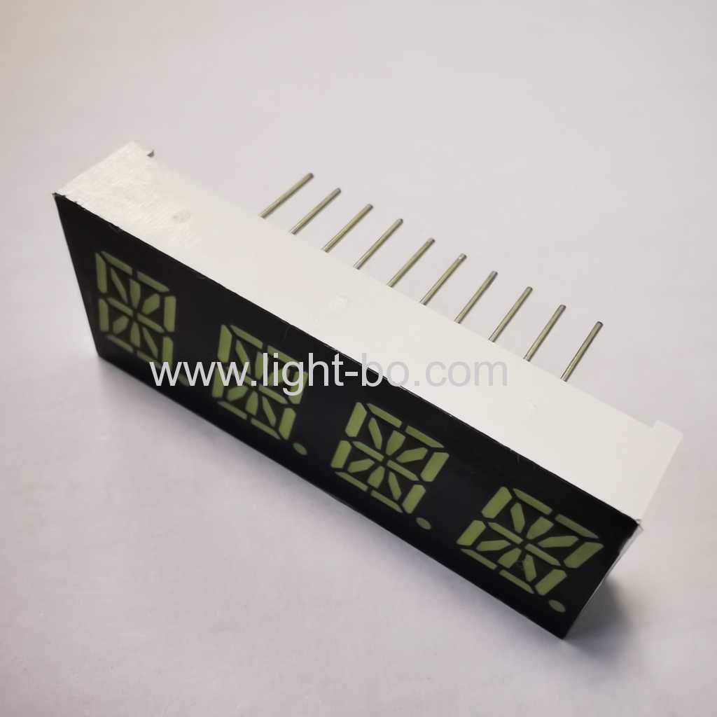 Ultra bright white 0.39inch 16-segment 4-digit LED alphanumeric display common anode for Intrument Panel