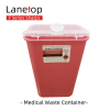 Tattoo Box 46L Sharps Container Biohazard Needle Disposal Waste Box for Medical Use