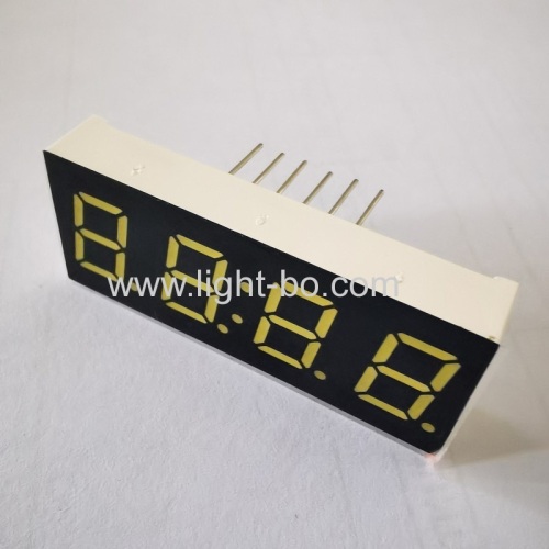 Ultra white 0.4  4 Digit 7 Segment LED Clock Display common cathode for Home appliances Control Panel