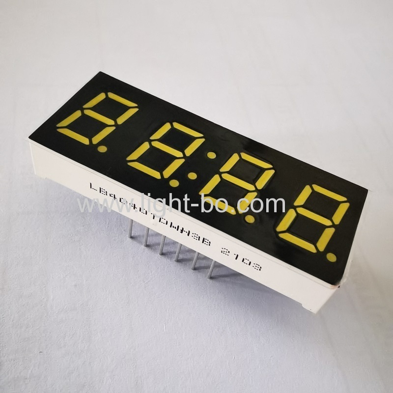 Ultra white 0.4" 4 Digit 7 Segment LED Clock Display common cathode for Home appliances Control Panel