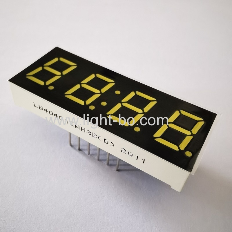 Ultra White 4-Digit 7 segment led display 0.4" common cathode for instrument panel