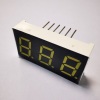 Yellow Color Common Anode 7 Segment LED Display Triple Digit 0.4inch For Coffee Maker Machine