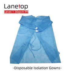 Polypropylene Patient Disposable Isolation Laboratory Gown