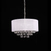 Home decorative lighting modern luxury fabric shape crystal chandeliers for home