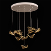 Nordic decorative gold bronze metal and acrylic LED lighting chandeliers and lamps luxury modern