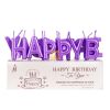 Gold Happy Birthday Letter Candles