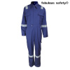 Customized OEM EN11612 Navy Blue Fire Resistant Oil Resistant Coveralls