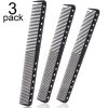 3 Pieces Carbon Fine Cutting Comb