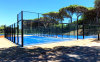 University Sports Facilities Panoramic Glass Paddle Tennis Court From China