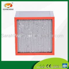 High Temperature Resistance HEPA Filter for HVAC System