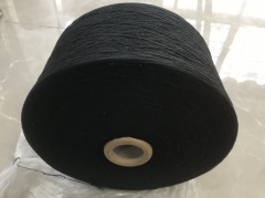 Keshu high cylinder black Ne6s Open end blended cotton poly Recycled yarn cotton yarn for gloves