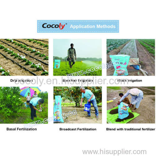 Water soluble fertilizer for vegetables and fruits cocoly brand