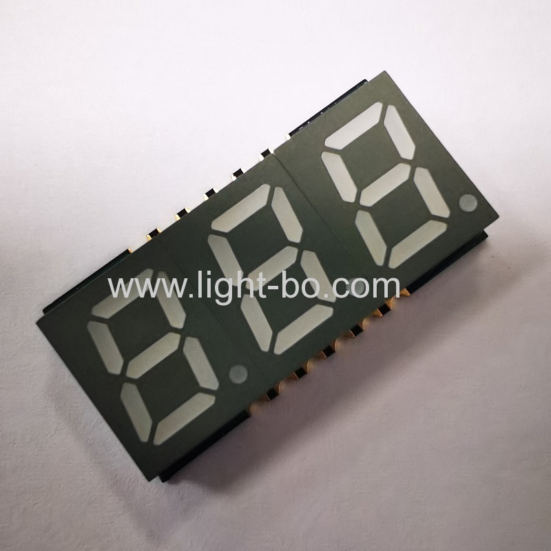 Ultra thin Red/Blue/Green/White/Yellow 0.39" Triple Digit SMD 7 Segment LED Display for Instrument Panel