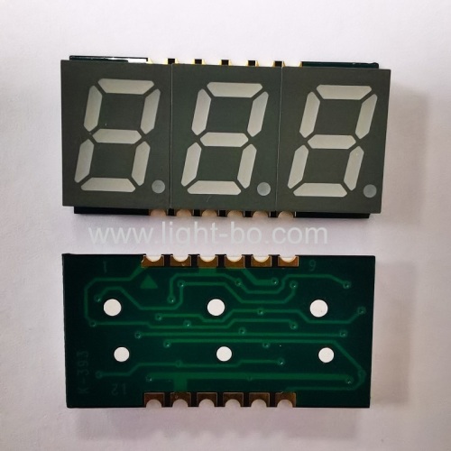 Ultra thin Red/Blue/Green/White/Yellow 0.39  Triple Digit SMD 7 Segment LED Display for Instrument Panel