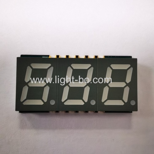 Ultra thin Red/Blue/Green/White/Yellow 0.39  Triple Digit SMD 7 Segment LED Display for Instrument Panel