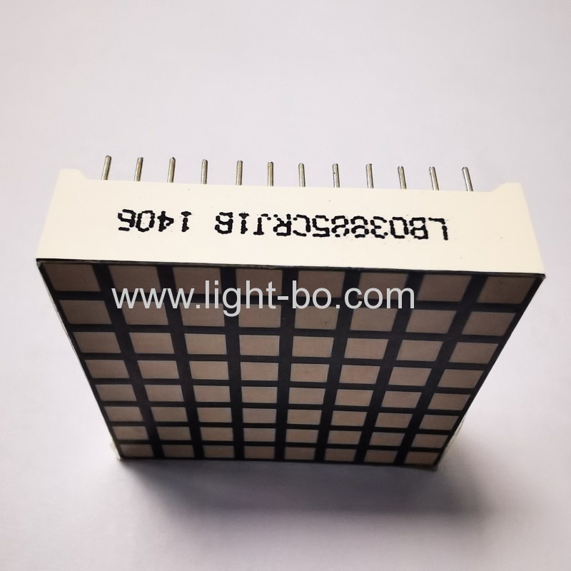 Bi-color Ultra Red & Ultra Green 8*8 Square Dot Matrix LED Display for Elevator Position Indicator 31.7*31.7*8mm