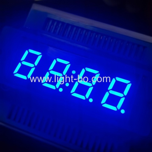 Pure Green 0.4inch 4 digit 7 segment led display common anode for instrument panel