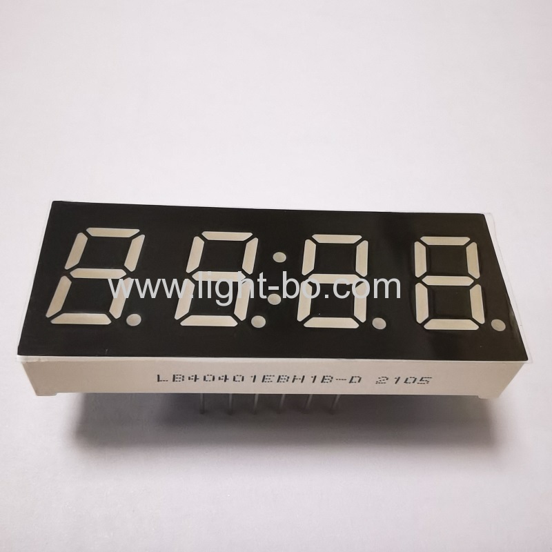 Ultra bright blue 0.4" 4 Digit 7 Segment LED Display common cathode for digital timer and temperature indicator