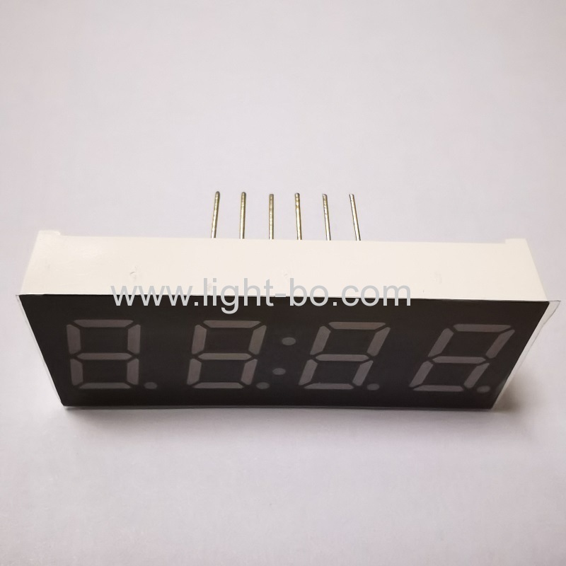 Pure Green 0.4inch 4 digit 7 segment led display common anode for instrument panel